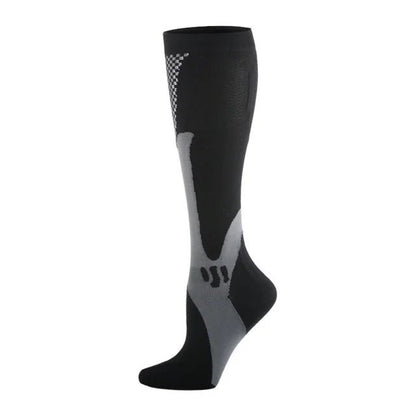 Compression Socks Nylon Medical Nursing Stockings Specializes Outdoor Cycling Fast - Drying Breathable Adult Sports - Aurora