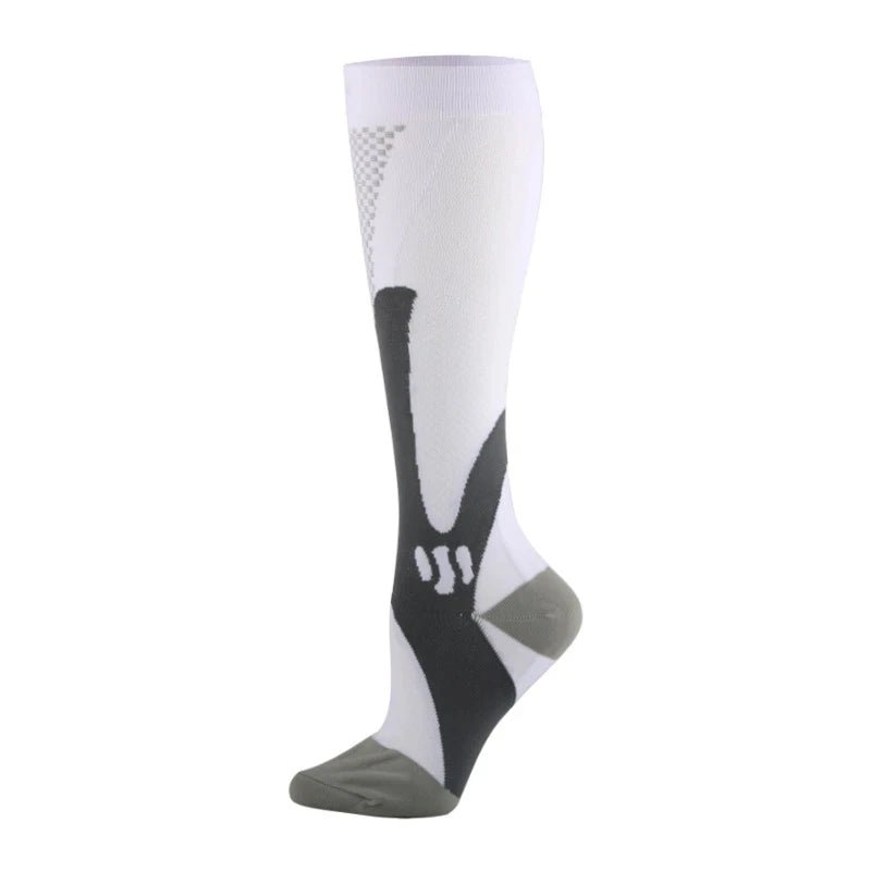 Compression Socks Nylon Medical Nursing Stockings Specializes Outdoor Cycling Fast - Drying Breathable Adult Sports - Aurora