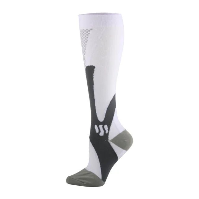 Compression Socks Nylon Medical Nursing Stockings Specializes Outdoor Cycling Fast - Drying Breathable Adult Sports - Aurora