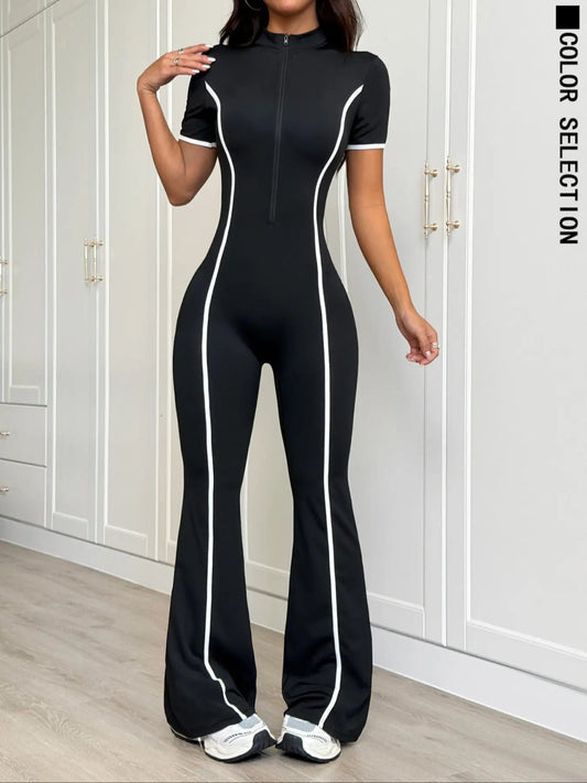 Women's Athletic Jumpsuit – Sporty Yoga Onesie for Gym & Everyday Wear - Aurora