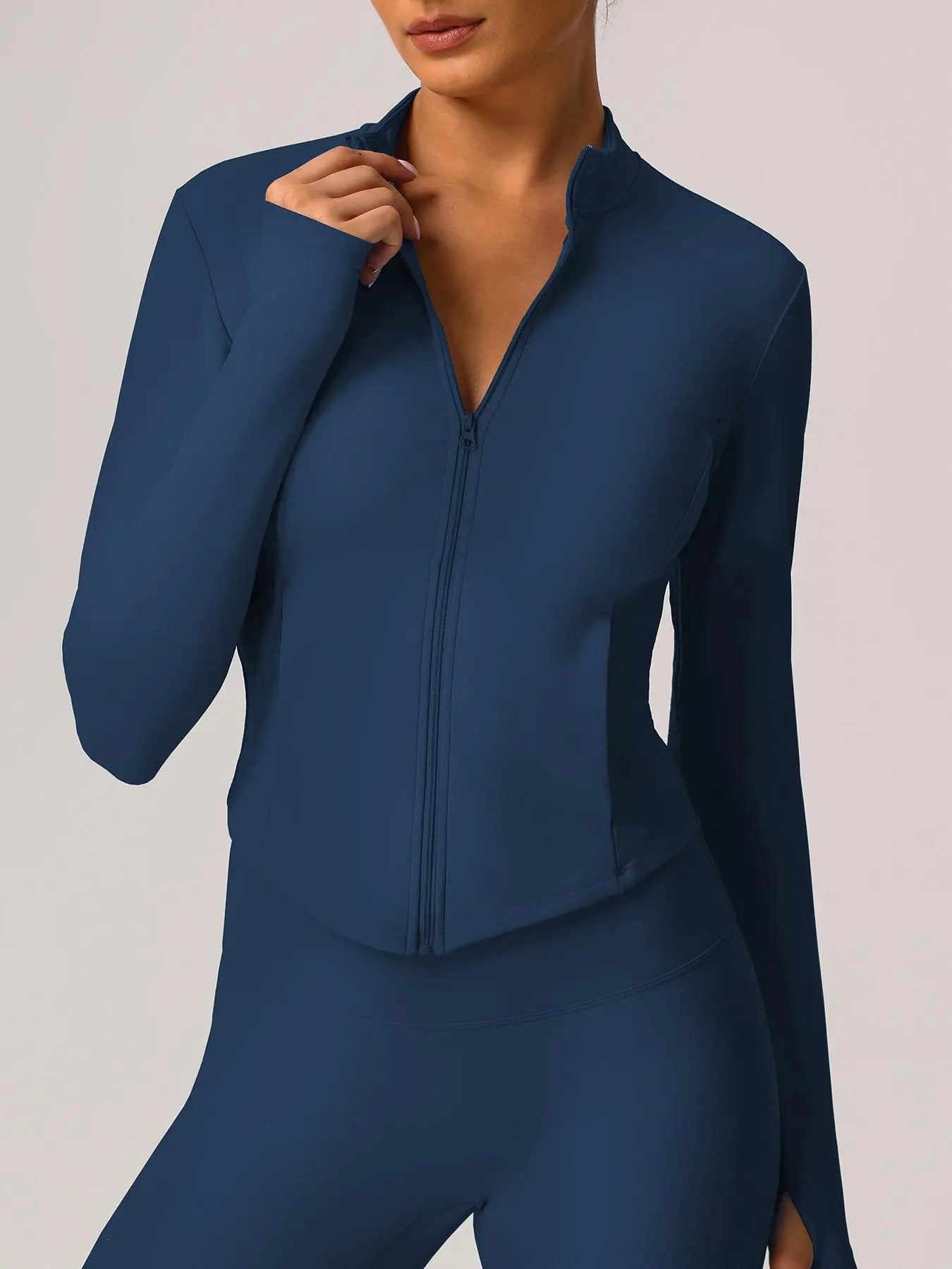 Women's Zip - Up Jacket & Leggings Set – Matching Activewear for Yoga, Gym & Running - Aurora